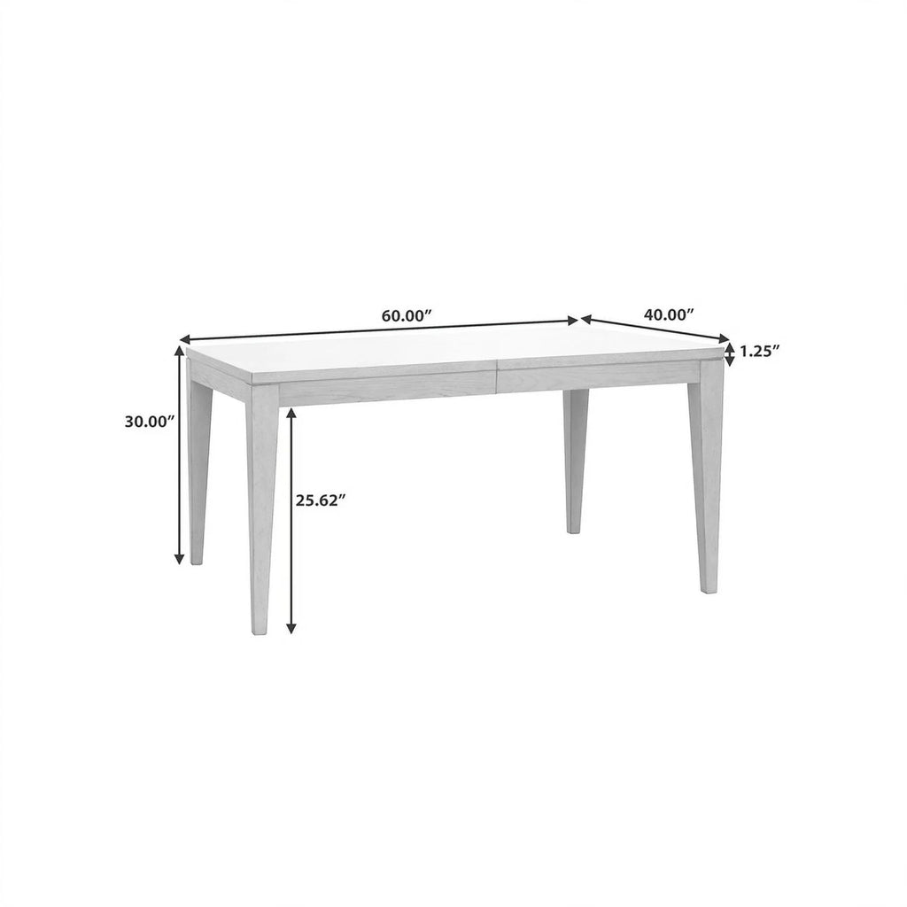 Contemporary Wood Dining Table in Dove Gray P213