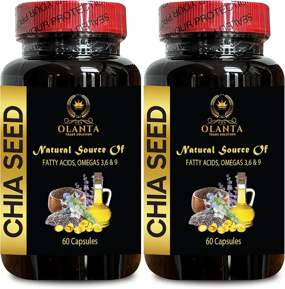 Organic Cold Pressed Chia Seed Capsules D3599