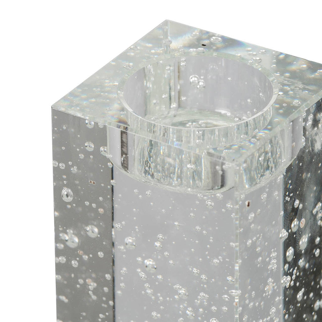 Clear 6-Inch Glass Candle Holder V8274