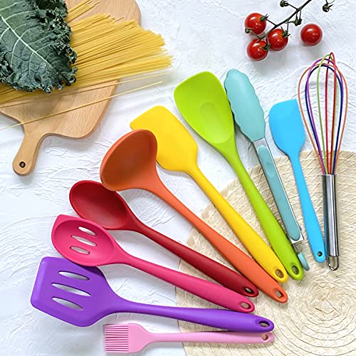 10Pcs Silicone Kitchen Utensil Set U625734