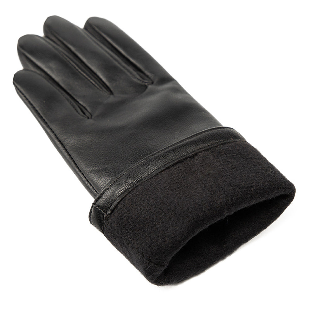 Single Leather Touch Screen Sheepskin Gloves D82582