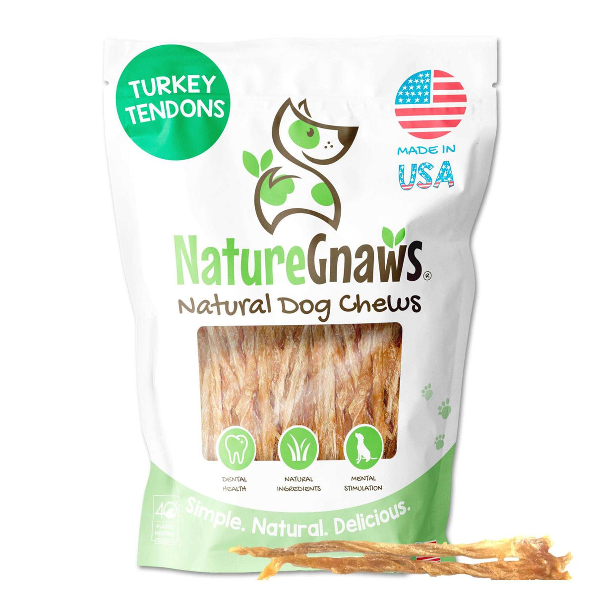 Turkey Tendons Dog Chew Treats K624421