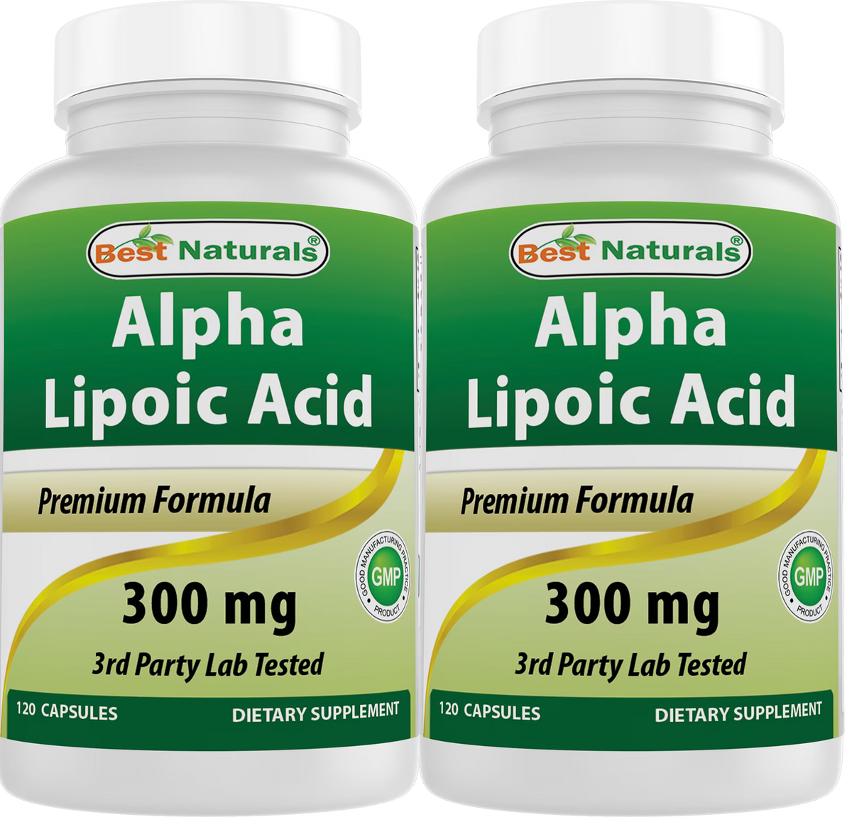 2 Pack Alpha Lipoic Acid 300 mg 120 Capsules S7599