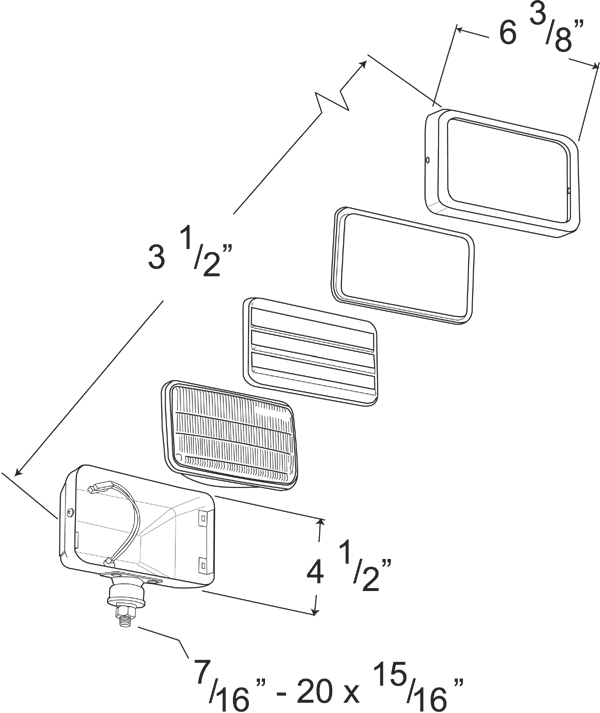 Fog and Driving Lamps, pk2 R4376