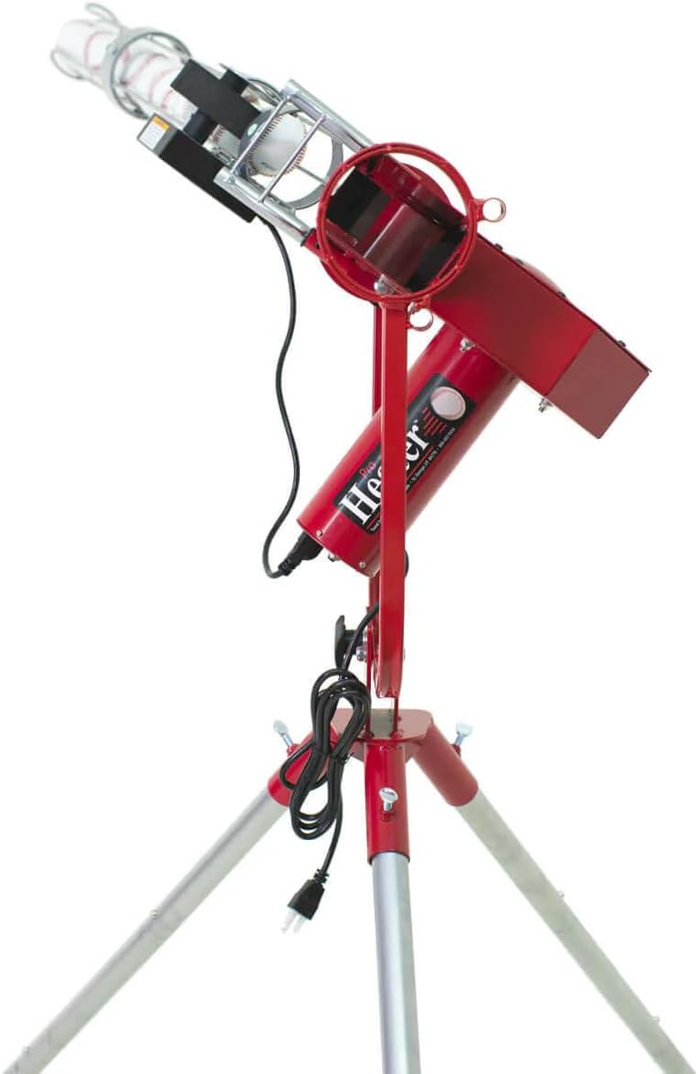 Pro Breaking Ball Baseball Pitching Machine With Auto Ball Feeder & Batting Cage O60449