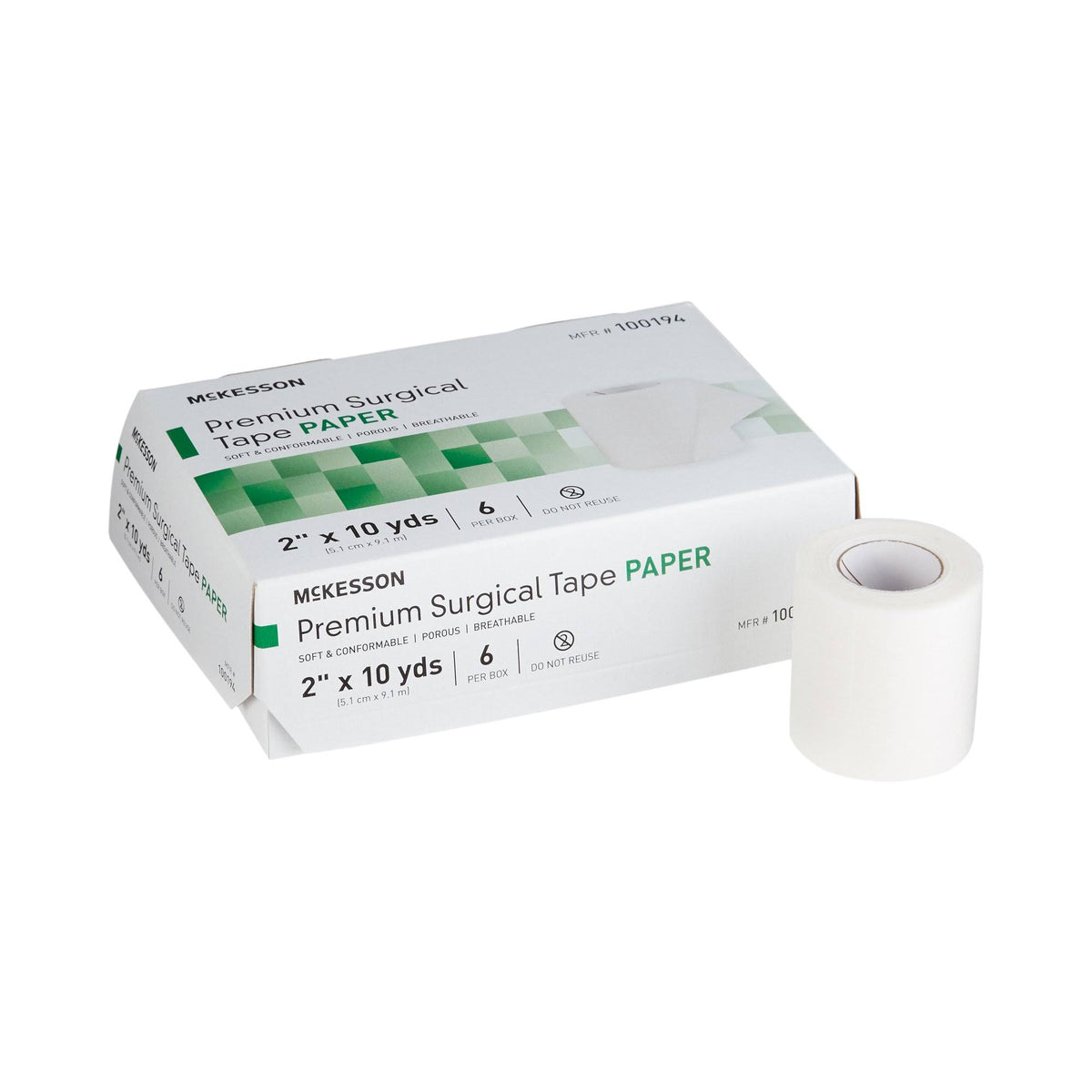 White 2 inch x 10 Yard Paper Medical Tape Z311