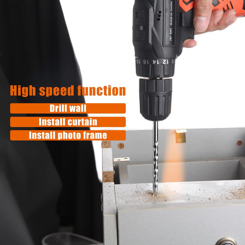 16.8V Cordless Drill Combo Kit with 48 Accessories Tool Set L318946