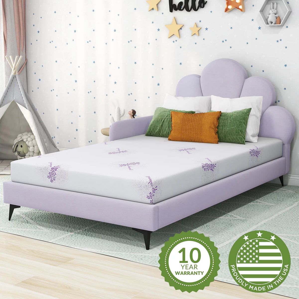 6 inch Gel Memory Foam Twin Mattress Y57747