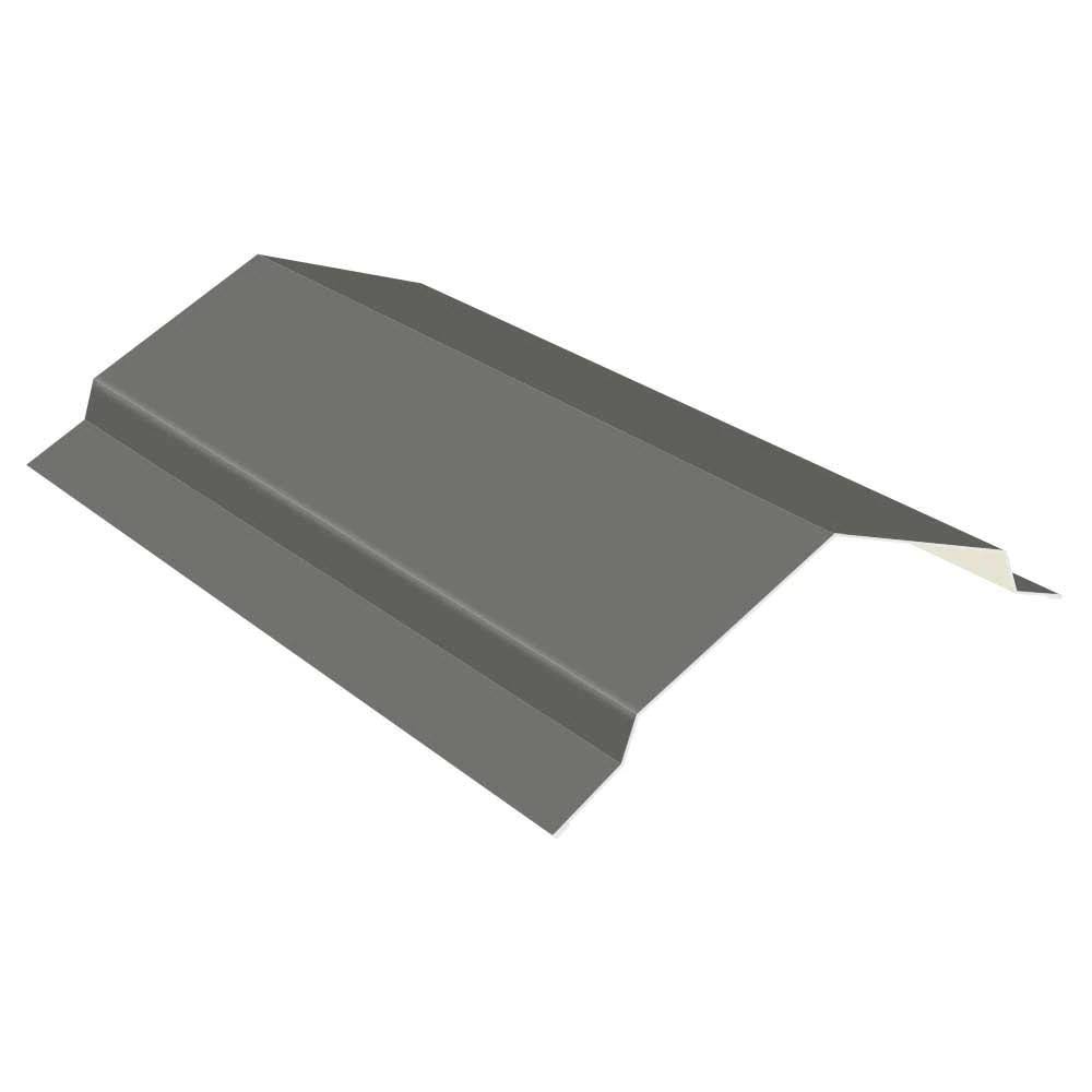 Gray 29-Gauge Galvalume Steel Ridge Cap Flashing U41825