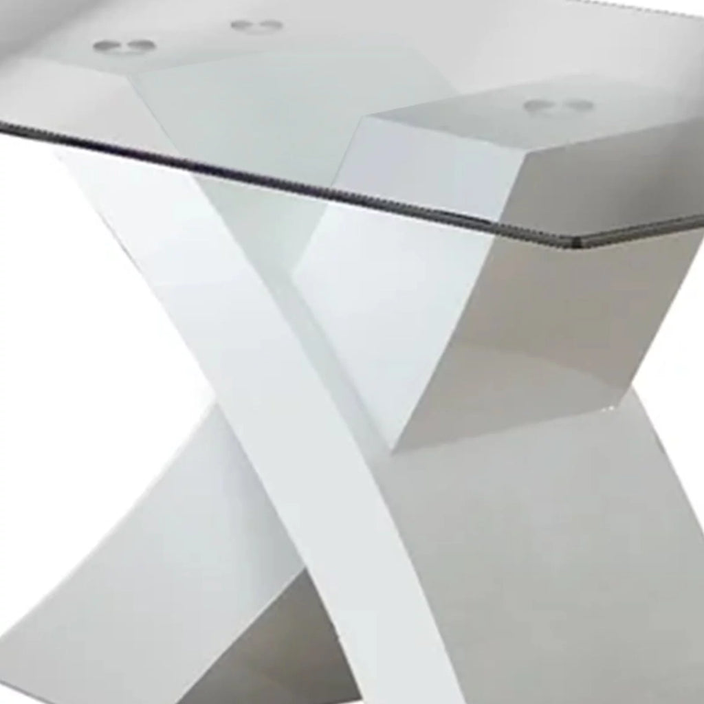 Square Glass Top Dining Table U750052