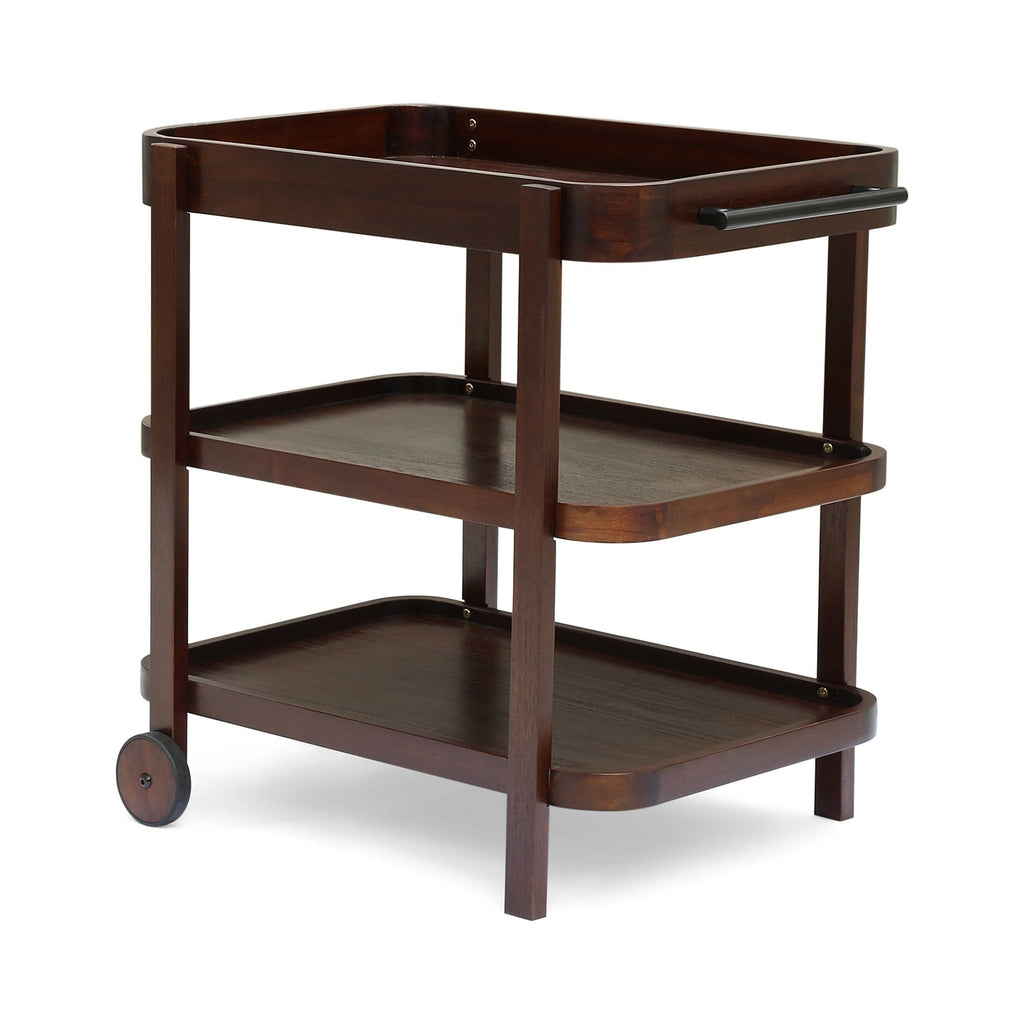 Brown and Mahogany Bar Cart P472