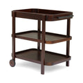 Brown and Mahogany Bar Cart P472
