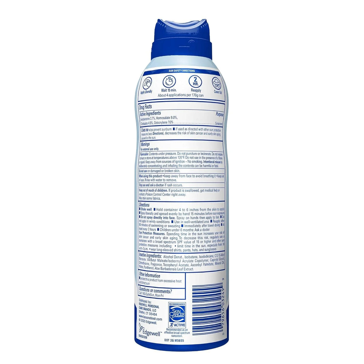 Spf#50+ Light As Air 6 Ounce Spray N9707
