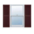 Bordeaux Vinyl Open Louver Shutters with Shutter-Loks (Per Pair) V252
