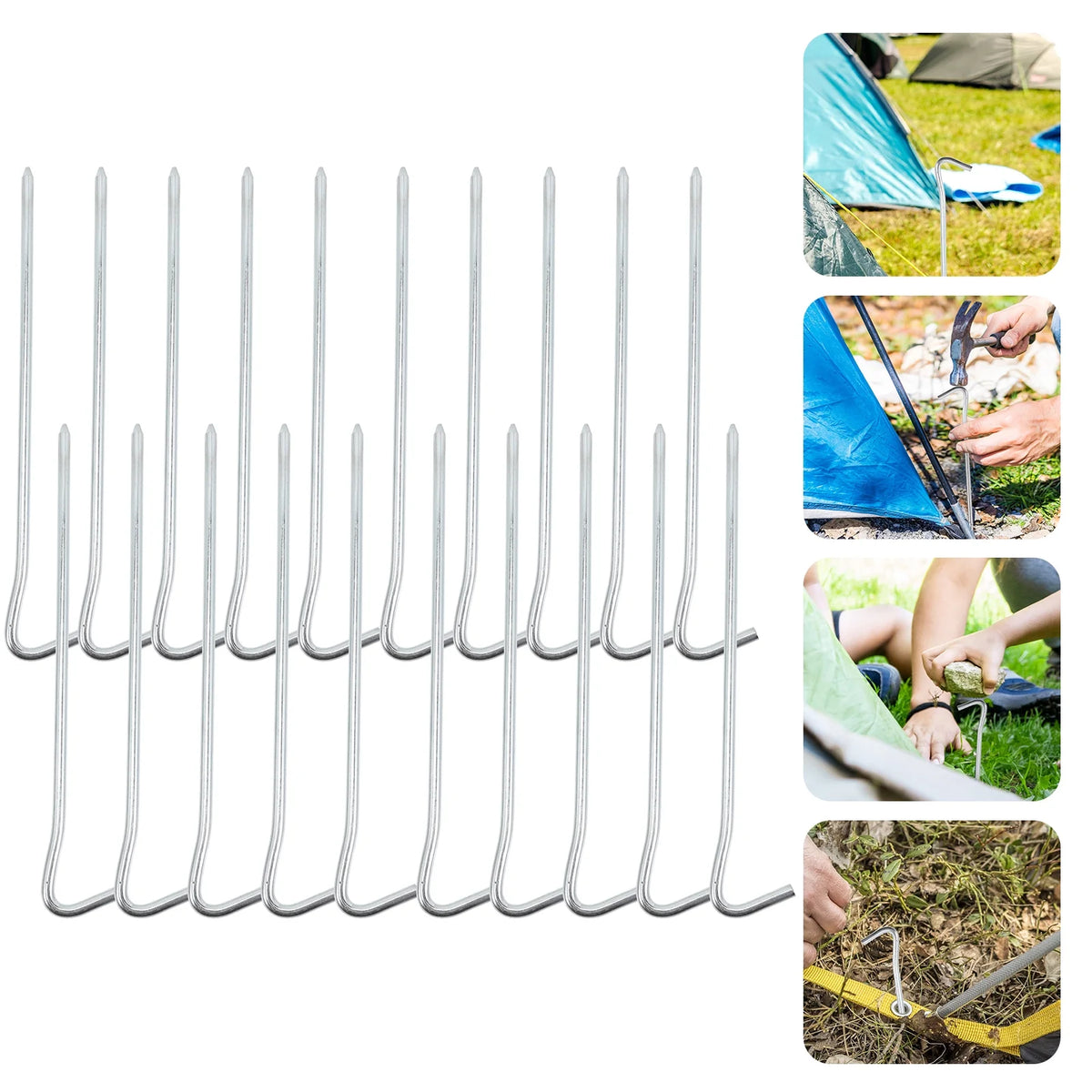 1 Set of Aluminum Tent Stakes T749061
