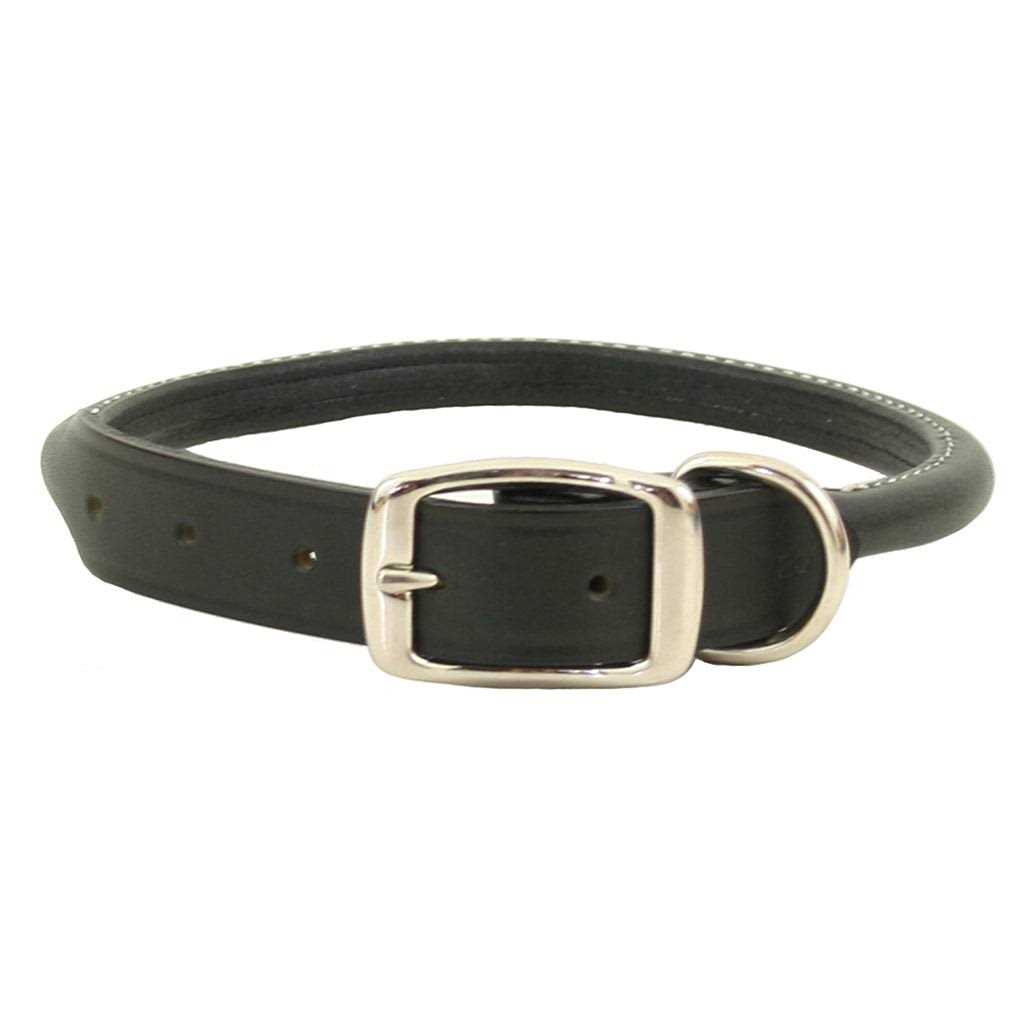 Leather Rolled Dog Collar M563