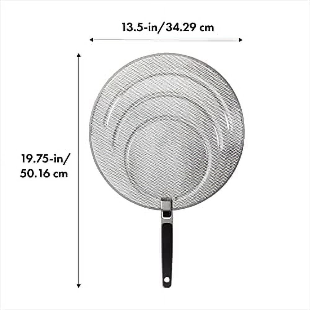 Stainless Steel Splatter Screen with Folding Handle I379400