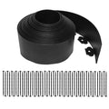 20FT Plastic No Dig Garden Edging with 25 Stakes O921876