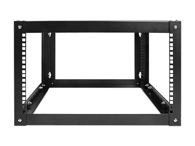 6U 800mm Adjustable Wallmount Server Cabinet with 1U 24-Port Cat6 Patch Panel F692353