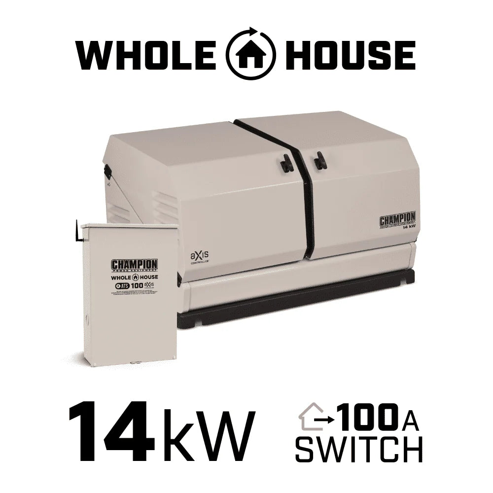 14Kw Home Standby Generator with 100 Amp Automatic Transfer Switch F94471