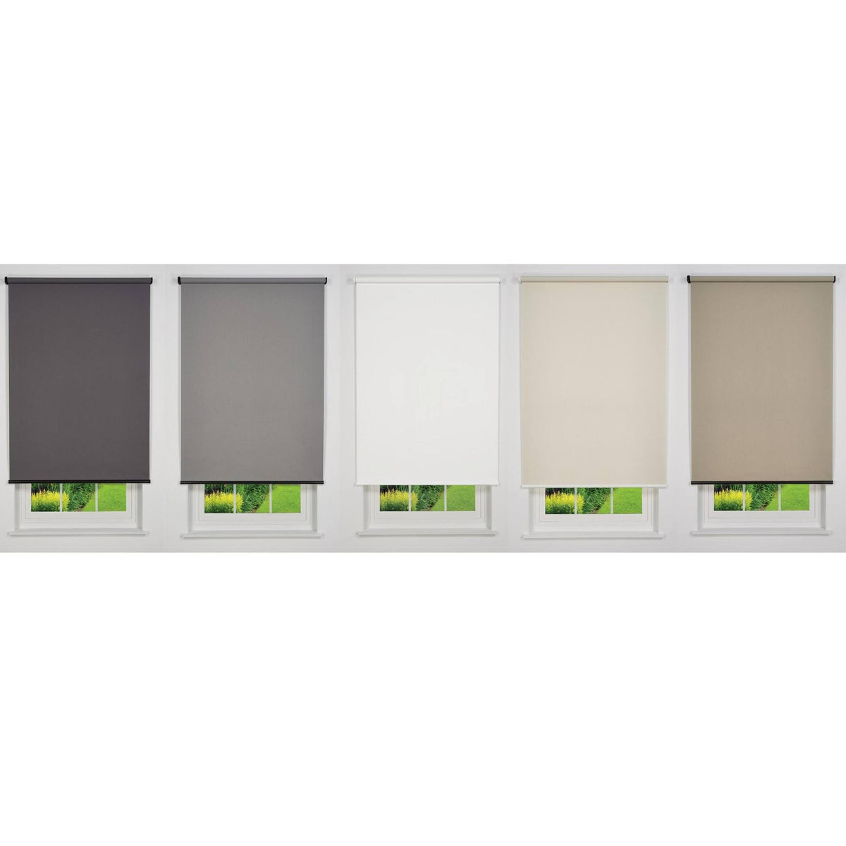 Beige Cordless Blackout Roller Shade 72 W x 78 H D74674