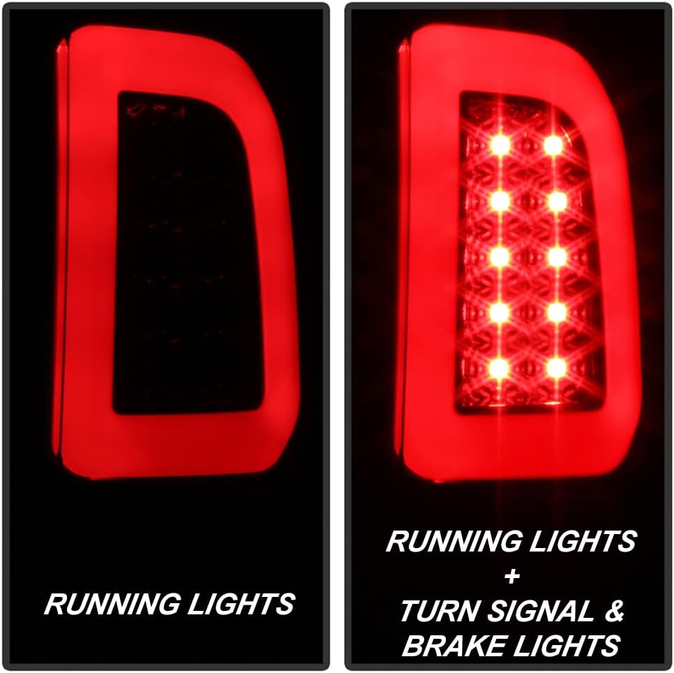 Black Smoked LED Tail Lights Brake Lamps O9805