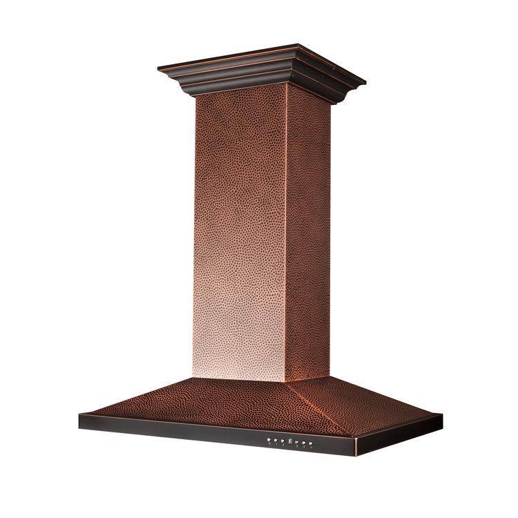 36 in. 400 CFM Convertible Island Mount Range Hood with LED Light E572