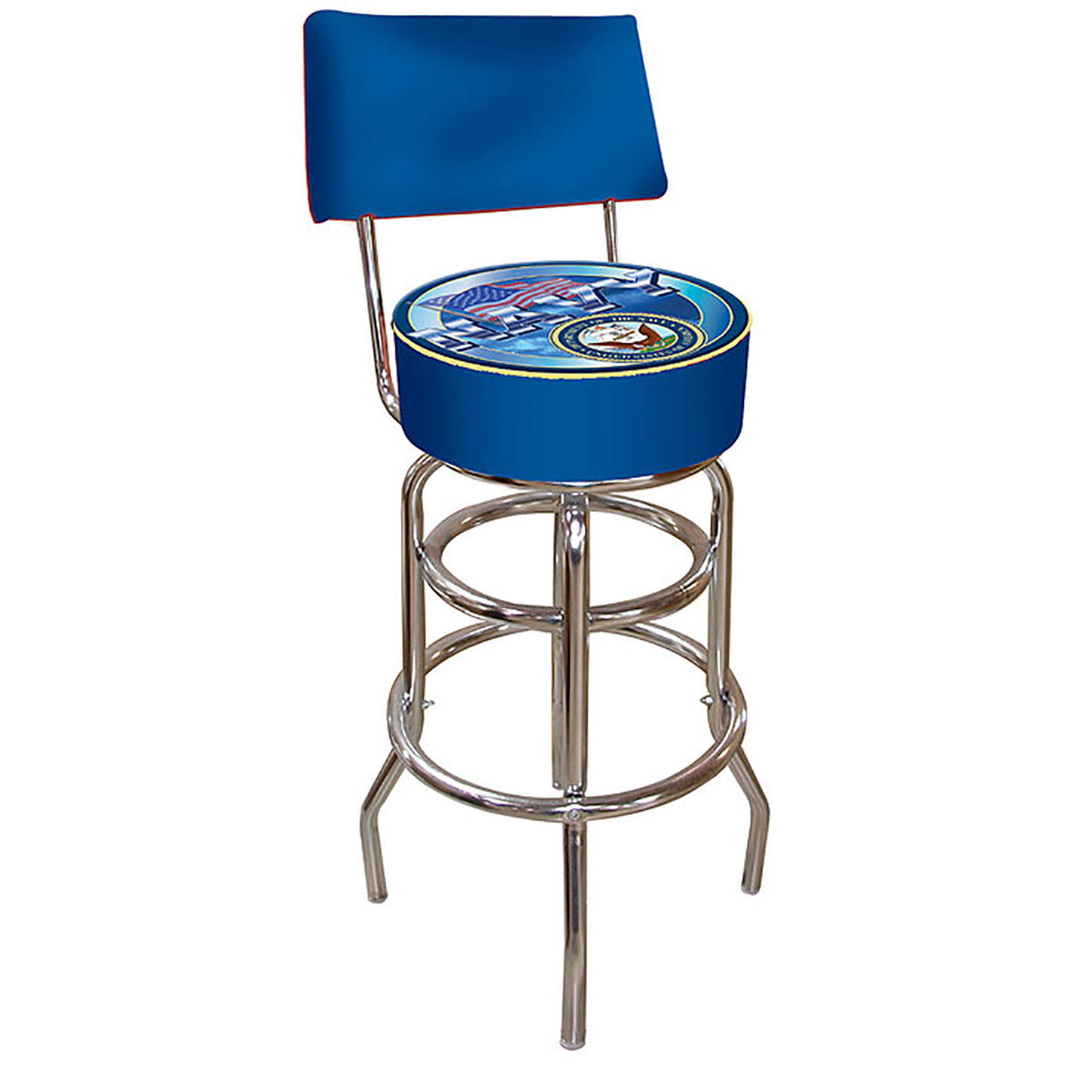 Padded Bar Stool with Back R35143