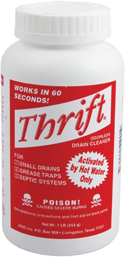 Alkaline Based 1-Pound Granular Drain Cleaner (Red, 2-Pack) W266