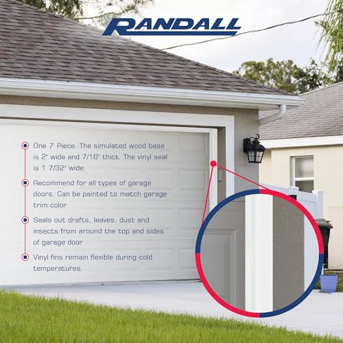 7-Feet Dual Vinyl Garage Door Seal (Brown) I26388