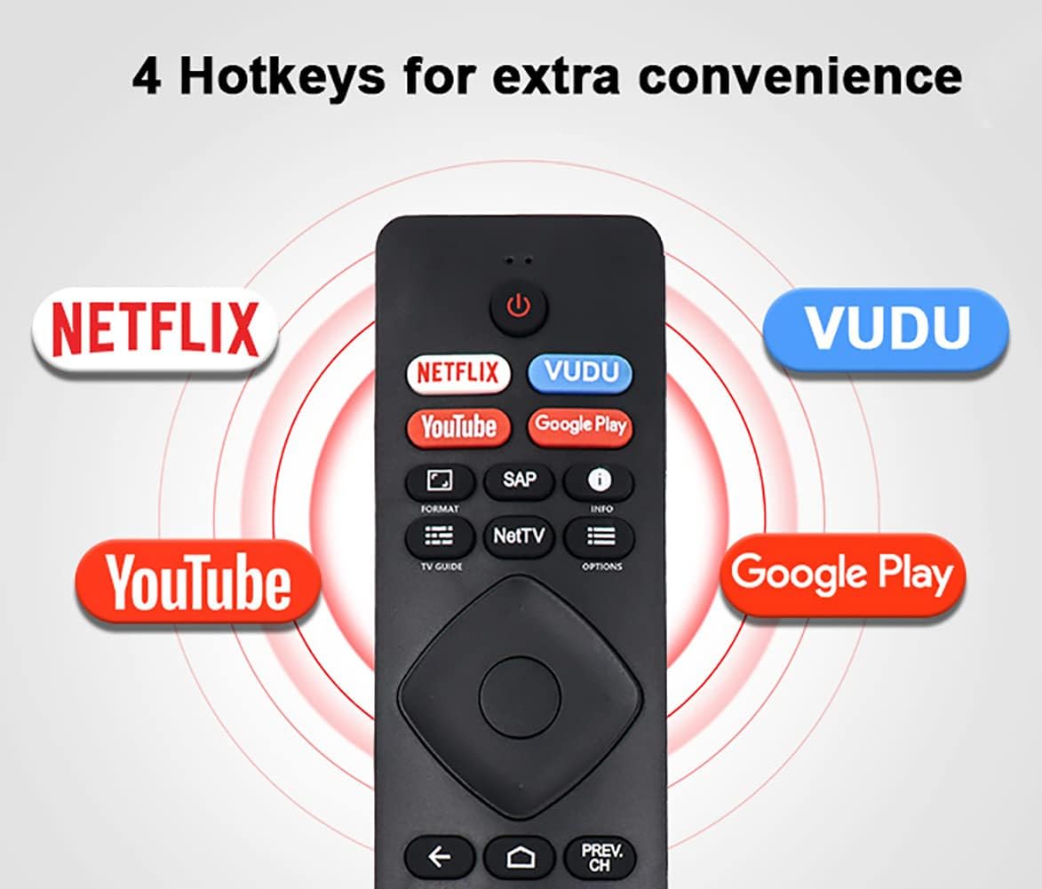 Universal Remote Replacement for Android Smart TV U622