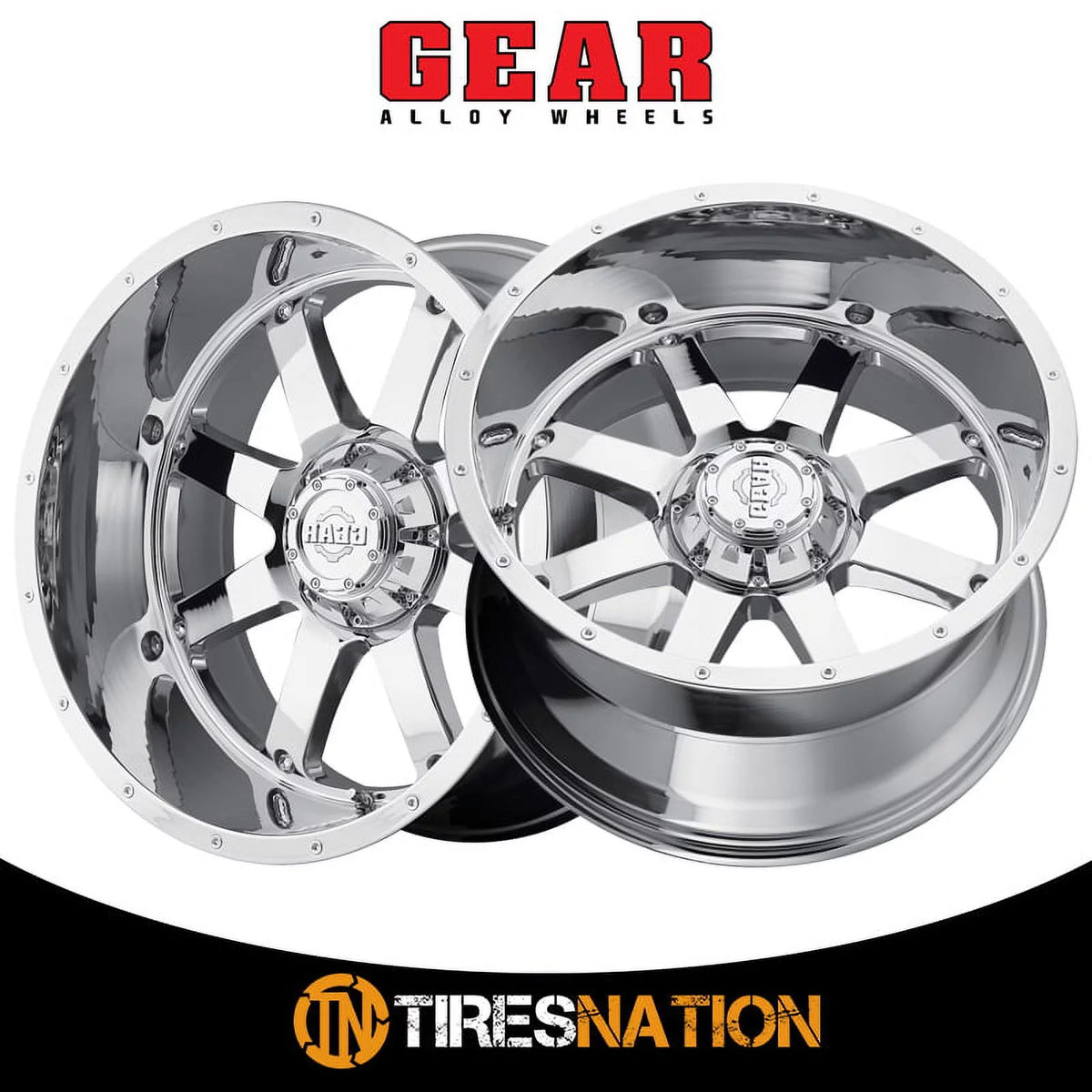 20x12 8x165.1 -44et Chrome Plated Wheel G380437