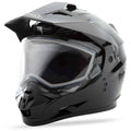 Matte Black Dual-Sport Snow Helmet F5255