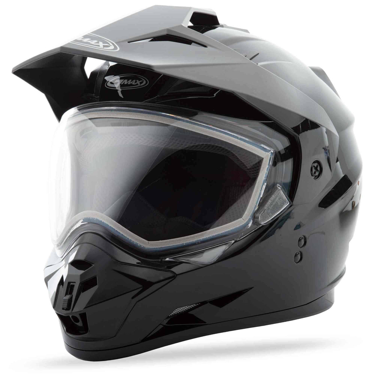 Matte Black Dual-Sport Snow Helmet F5255