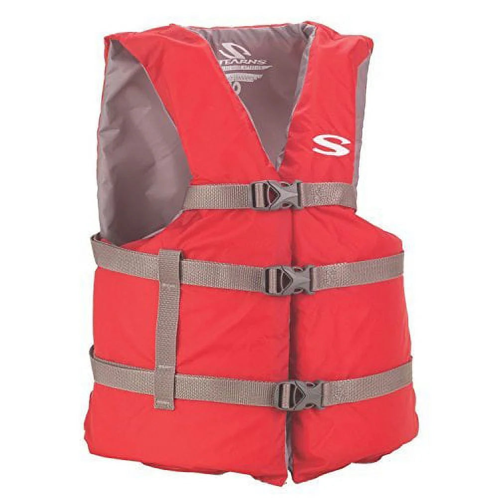 Red Adult Life Jacket Vest Flotation R489