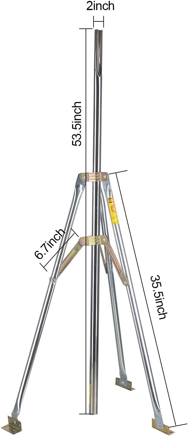 Outdoor Antenna Mast Pole with 39.4" Mast R5244