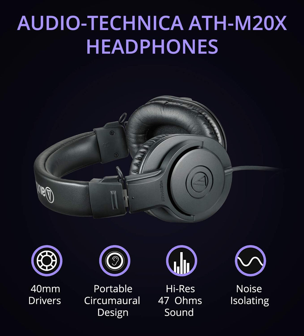 Streaming/Podcasting Pack Bundle with Pop Filter and USB Extension Cable F488186