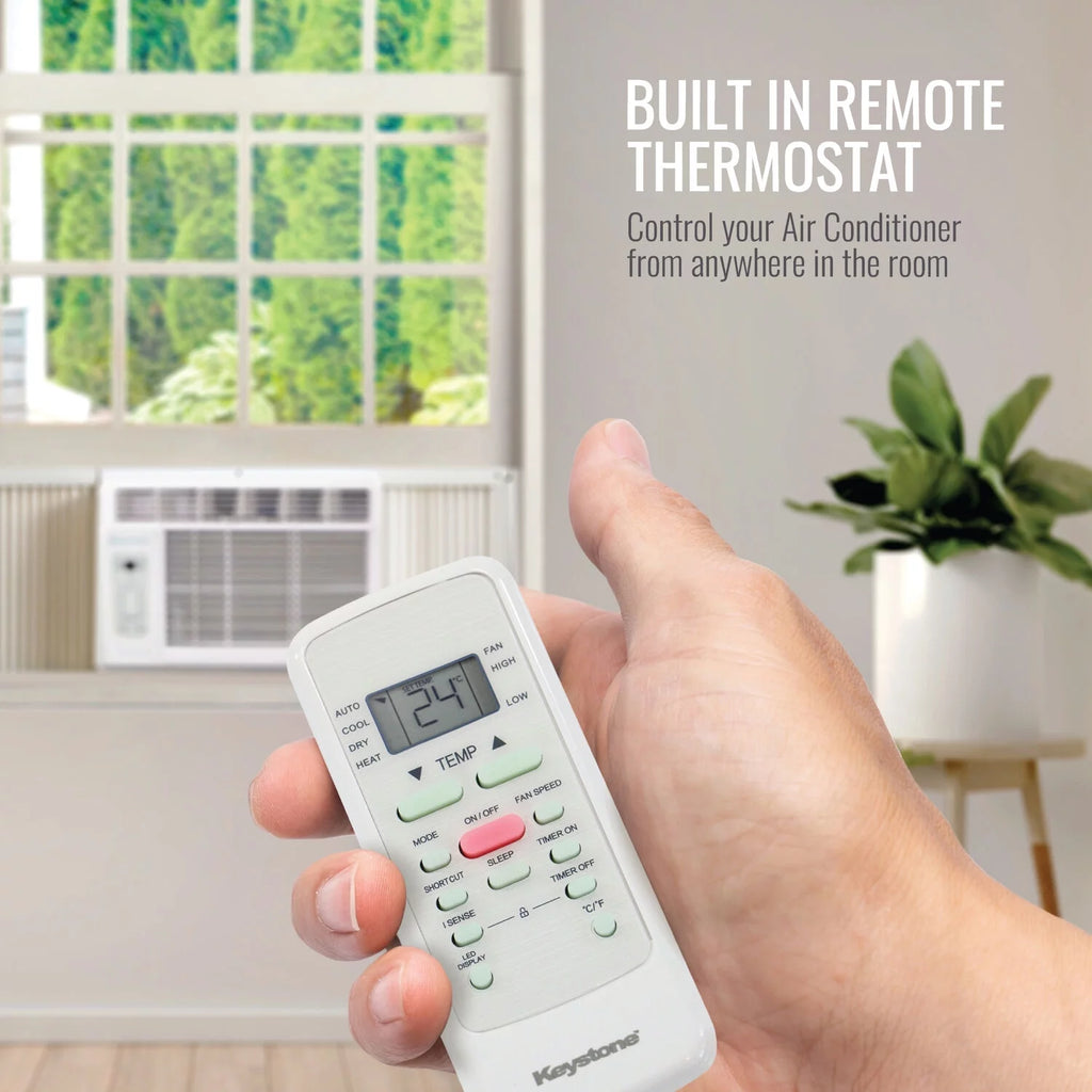 12,000 BTU 115-V Window Air Conditioner with Remote, White F89706