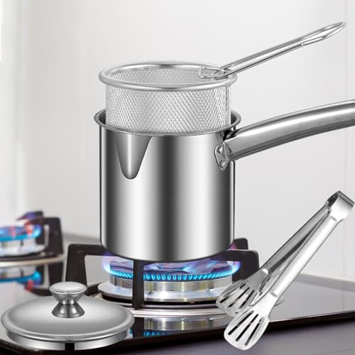 Deep Fryer Pot with Cover and Net Basket I9625