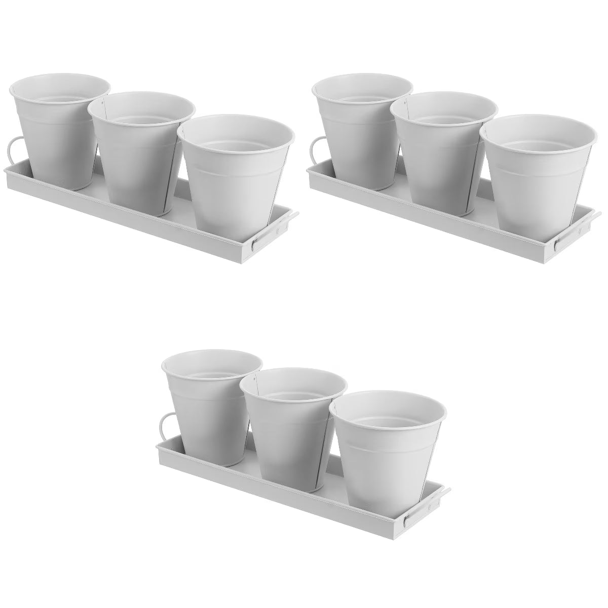 9 pcs Garden Flower Pot with 1pc Tray P194380