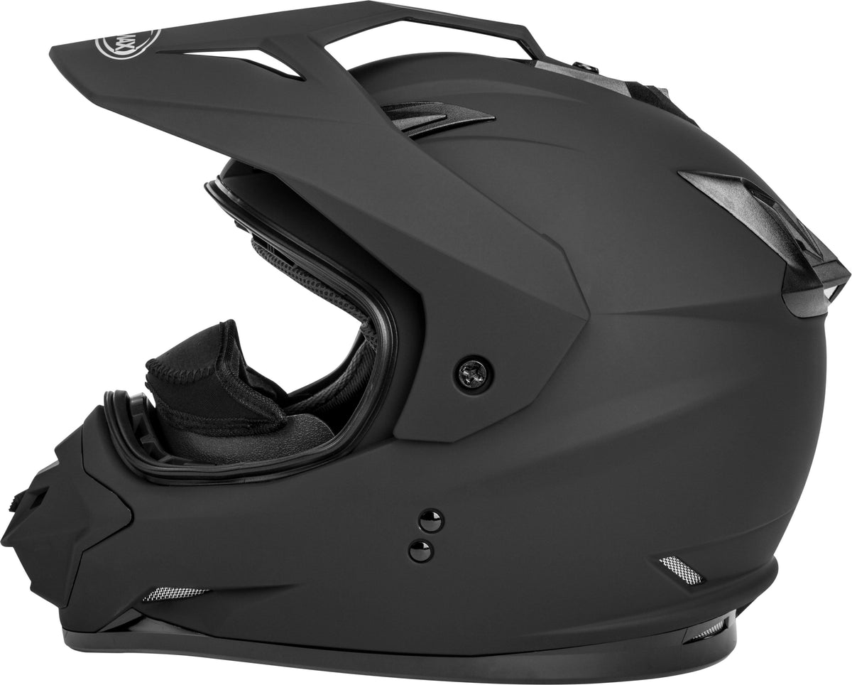 Matte Black Dual-Sport Snow Helmet F5255