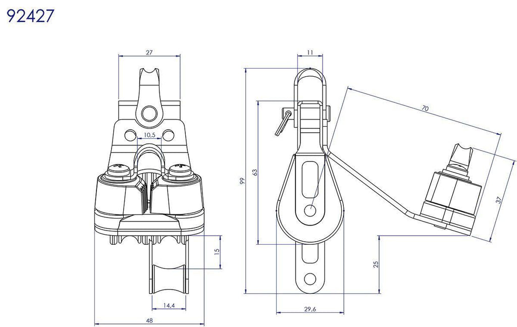 Double Fixed with Cam and Becket R23769