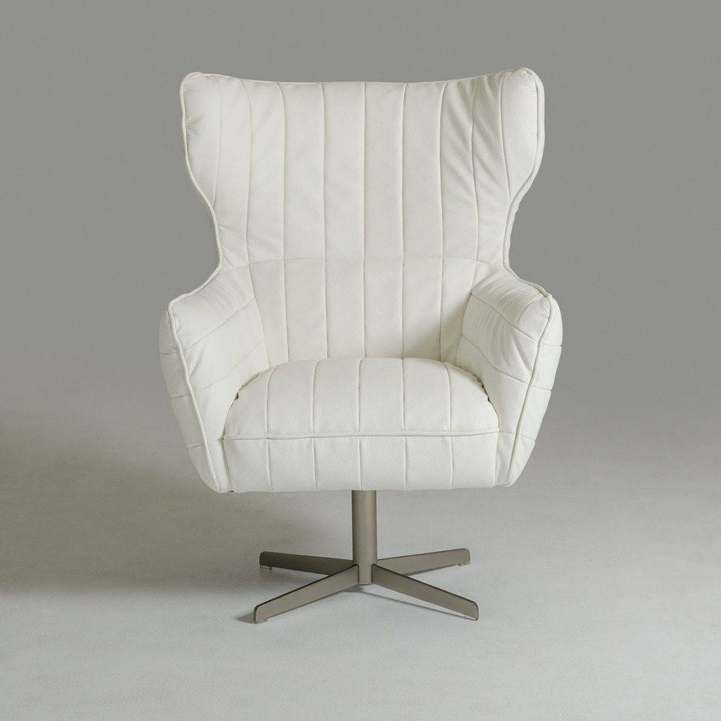 White Eco-Leather Accent Chair A4813