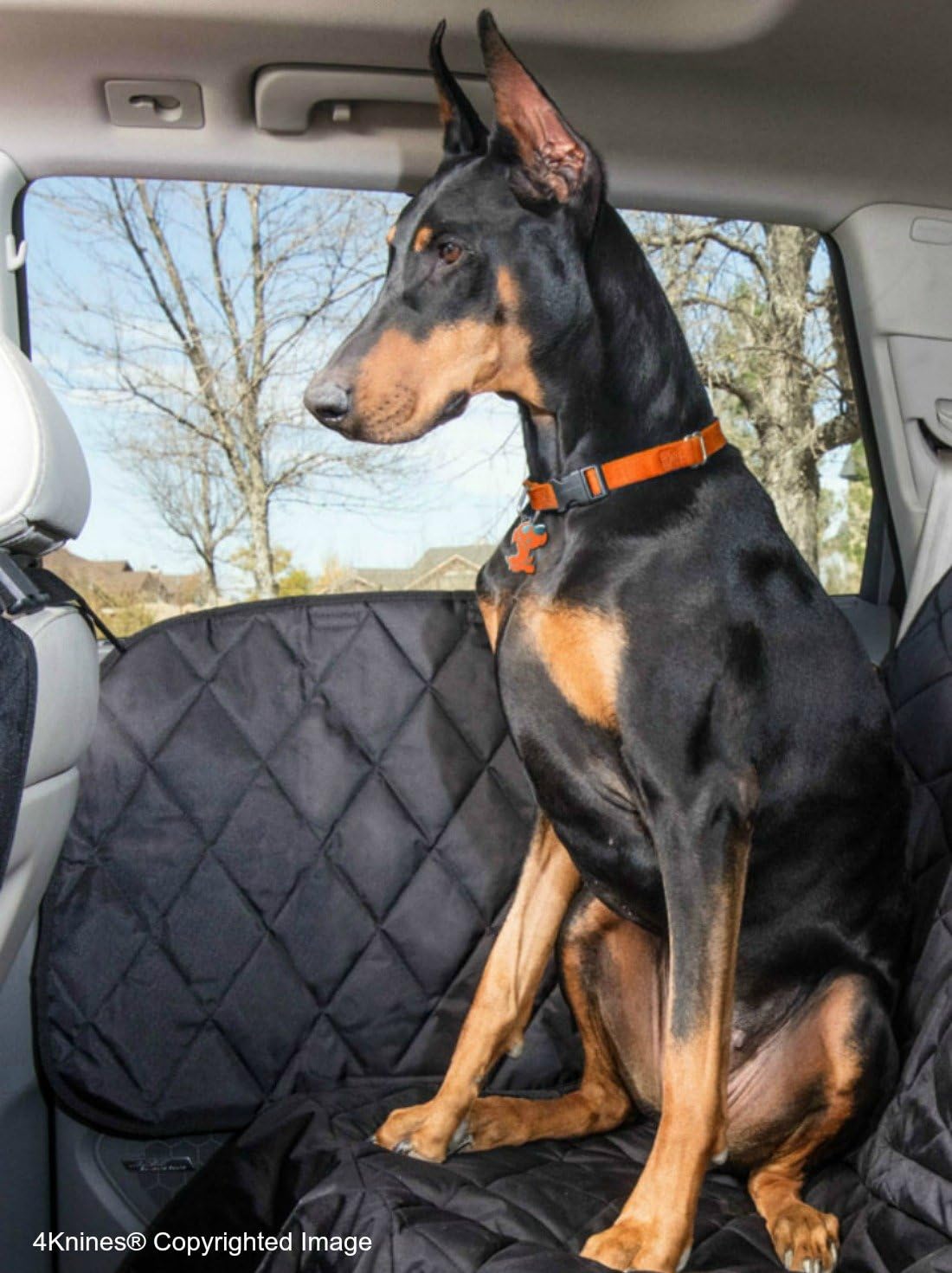 Black Dog Car Door Cover J4667