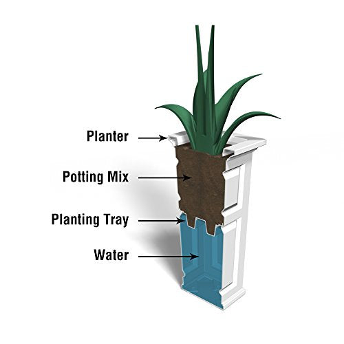 Black 16x16 Planter Q9092