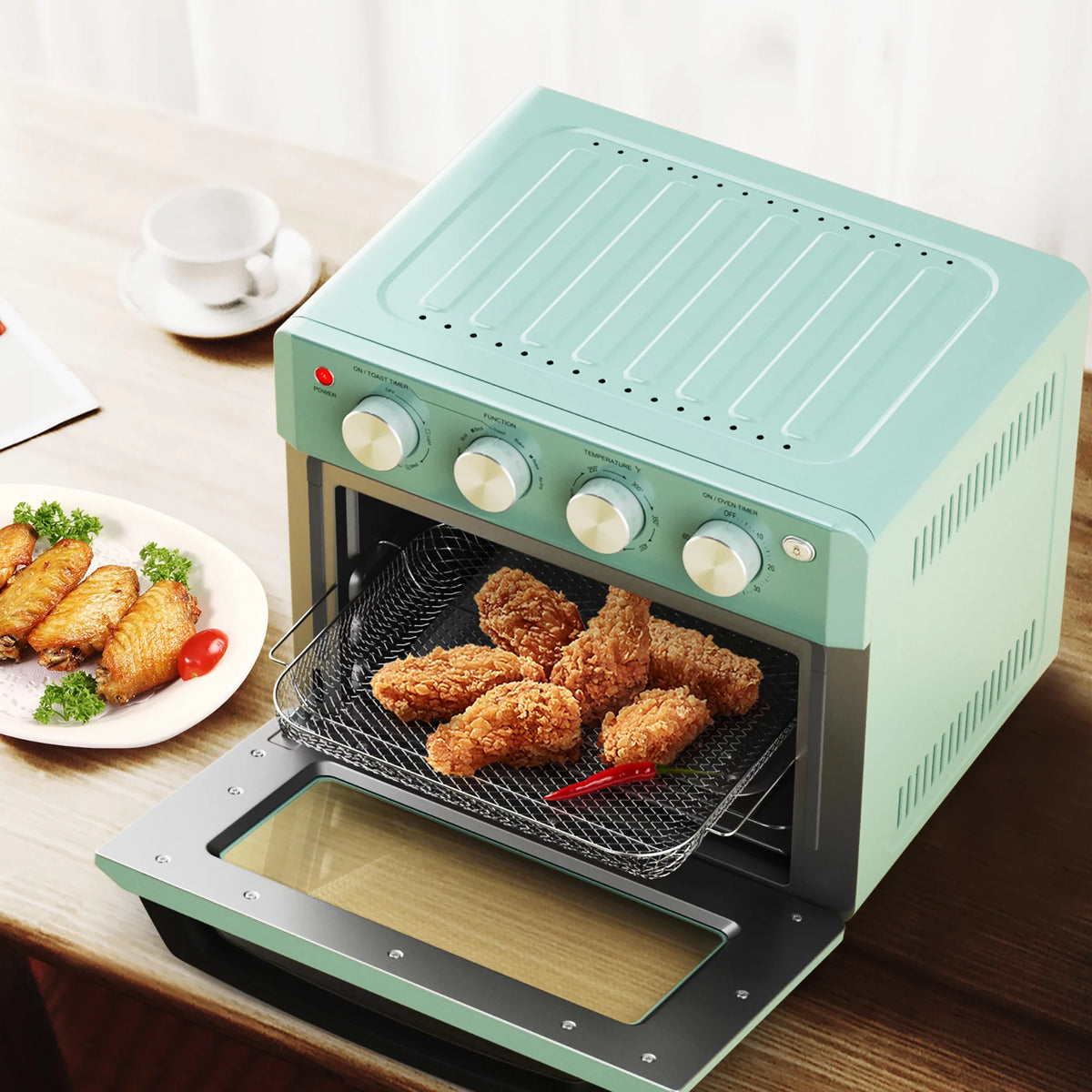 19 QT Air Fryer Toaster Oven with 5 Accessories Z60885