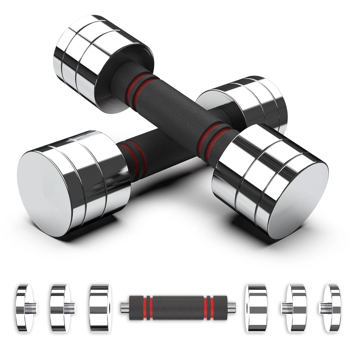 Adjustable Dumbbell Set with Foam Handles M1285