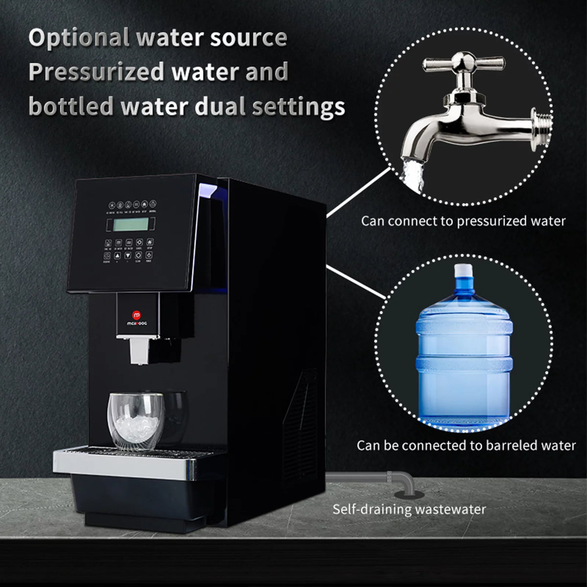 Fully Automatic Stainless Steel Ice Maker B972455