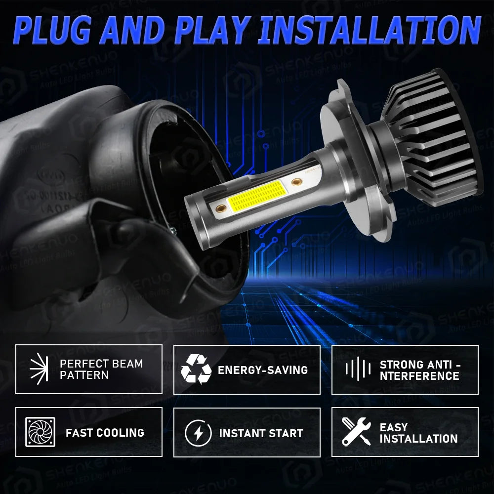 9003 H4 LED Headlight Bulbs 2pcs K659312