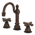 Oil-Rubbed Bronze Widespread Lavatory Faucets with Pop-Up Drain N133484